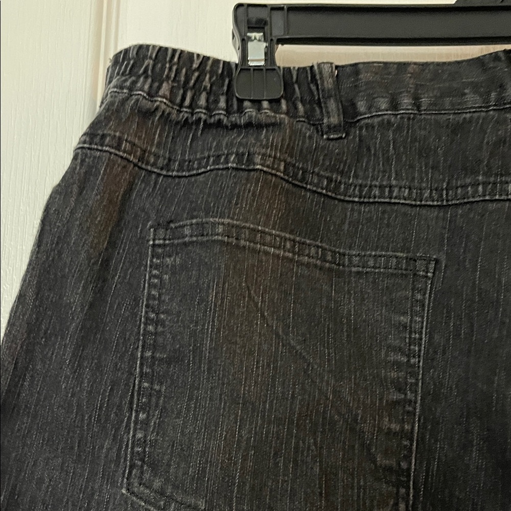 Ruby Rd. Dark Jeans with Decorative Pockets - Picture 3 of 4